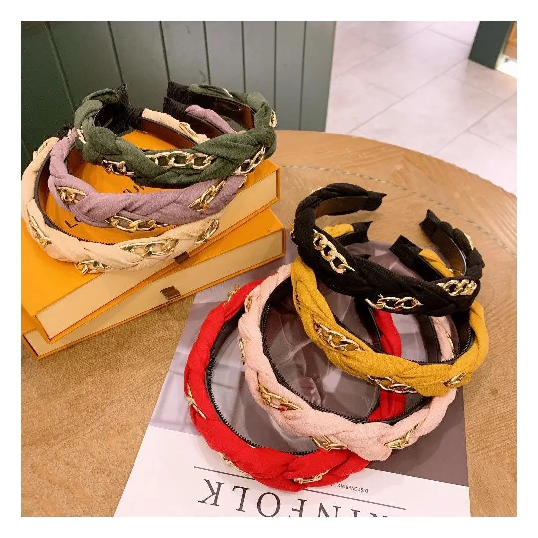 Hairbands female chain leather velvet cross wide-brimmed headbands non-slip simple headwear
Hairbands female chain leather velvet cross wide-brimmed headbands non-slip simple headwear