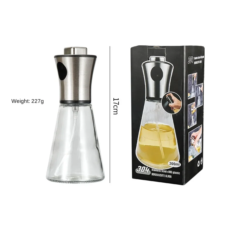 304 Stainless Steel Oil Control Bottle Press Spray Filter Pot Kitchen Utensils Oil And Vinegar Pot Oil Spray Bottle Leakproof
304 Stainless Steel Oil Control Bottle Press Spray Filter Pot Kitchen Utensils Oil And Vinegar Pot Oil Spray Bottle Leakproof