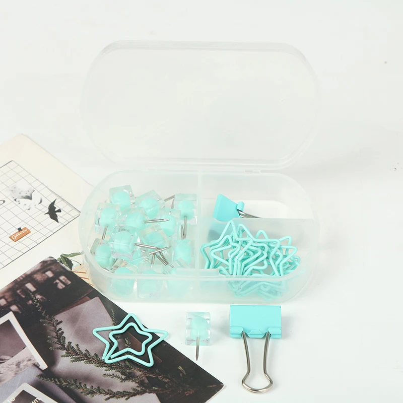 Coloful Binder Clips Push Pins Paper Clip Stationery Combination Set Pushpin Clip
Coloful Binder Clips Push Pins Paper Clip Stationery Combination Set Pushpin Clip