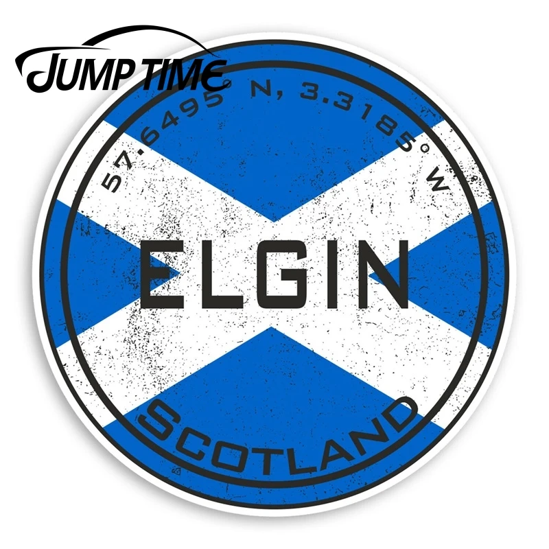 Jump Time Elgin Шотландия виниловая наклейка s Flag на ноутбук багажная окна автомобиля