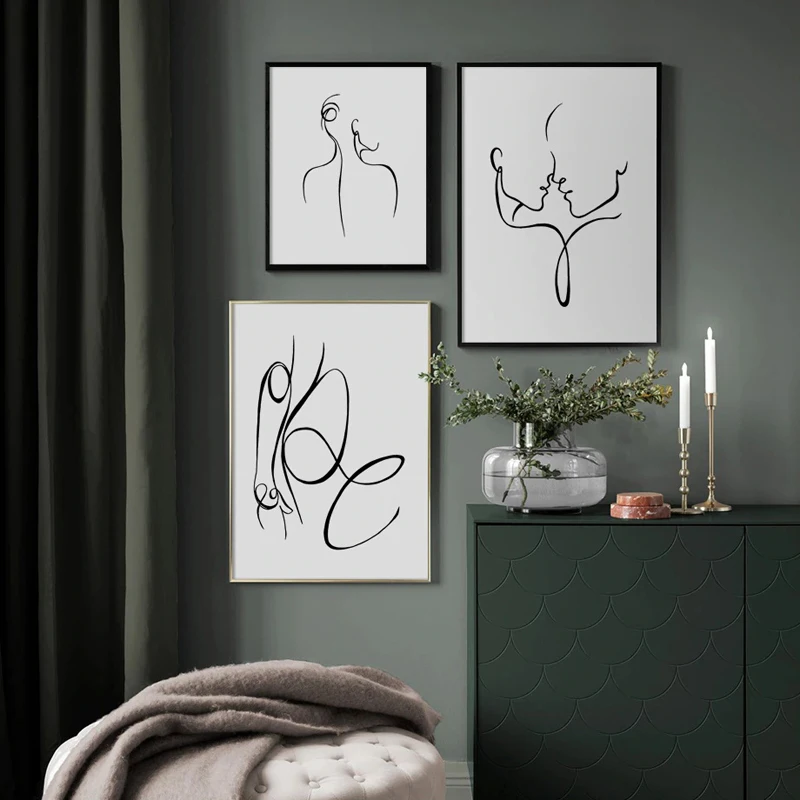 Lady Body Abstract Line Drawing Wall Art Canvas Poster Women Nude Art Painting Girl Back Kiss Print Picture Home Wall Decor
Lady Body Abstract Line Drawing Wall Art Canvas Poster Women Nude Art Painting Girl Back Kiss Print Picture Home Wall Decor