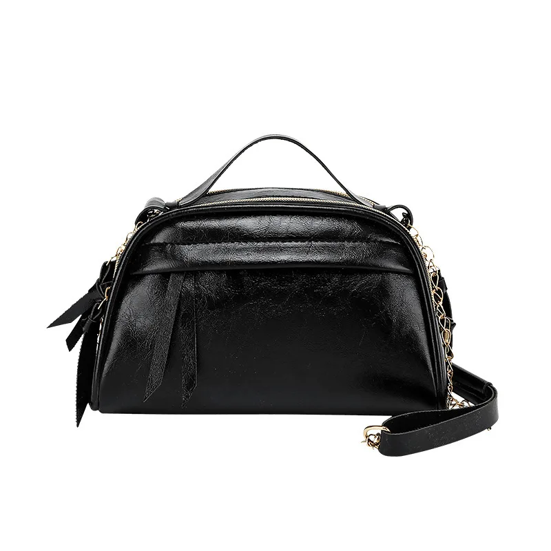 2021 New Oil Skin Double Zipper Crossbody Messenger Shoulder Bag Small Fashion Leisure Large Capacity Mobile Phone Handbag 
2021 New Oil Skin Double Zipper Crossbody Messenger Shoulder Bag Small Fashion Leisure Large Capacity Mobile Phone Handbag