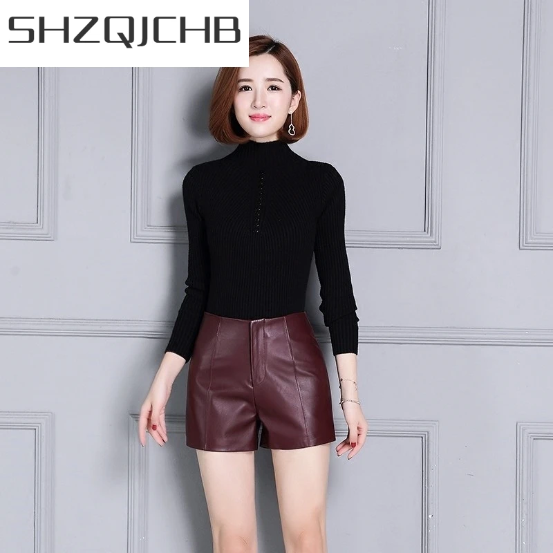 JCHB 2021 Skinny High Waist Womens Shorts Genuine Leather Motorcycle Trousers Female Office Ladies Casual Slim Fit Shorts Plus S
JCHB 2021 Skinny High Waist Womens Shorts Genuine Leather Motorcycle Trousers Female Office Ladies Casual Slim Fit Shorts Plus S
