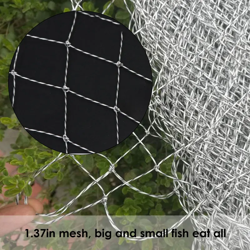Nylon Replacement Fish Net Fishing Landing Replace Net Rhombus Mesh Fishing Solid String Landing Fish Bags
Nylon Replacement Fish Net Fishing Landing Replace Net Rhombus Mesh Fishing Solid String Landing Fish Bags