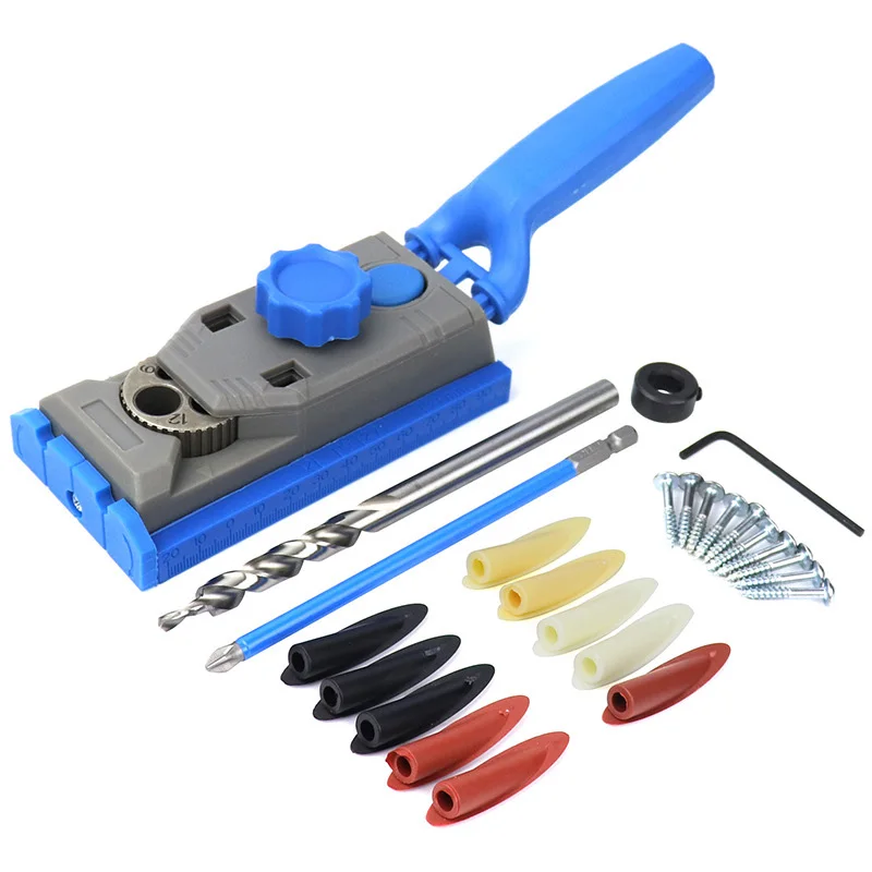 2in1 Jig Kit For Wood Dowel And Pocket Hole Drill Guide With Screws For Woodworking Holemaker Woodworking Tools In Stock
2in1 Jig Kit For Wood Dowel And Pocket Hole Drill Guide With Screws For Woodworking Holemaker Woodworking Tools In Stock