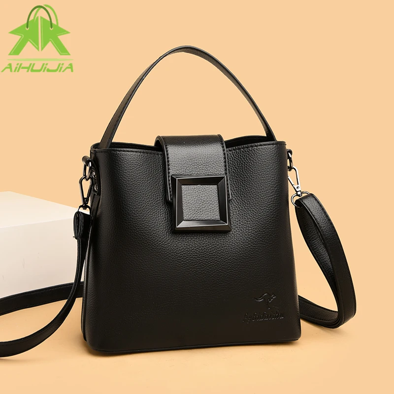 Luxury Designer Handbag for Women Simplicity Solid Color Shoulder Bag The New Fashion High Capacity Female Bucket Messenger Bags
Luxury Designer Handbag for Women Simplicity Solid Color Shoulder Bag The New Fashion High Capacity Female Bucket Messenger Bags