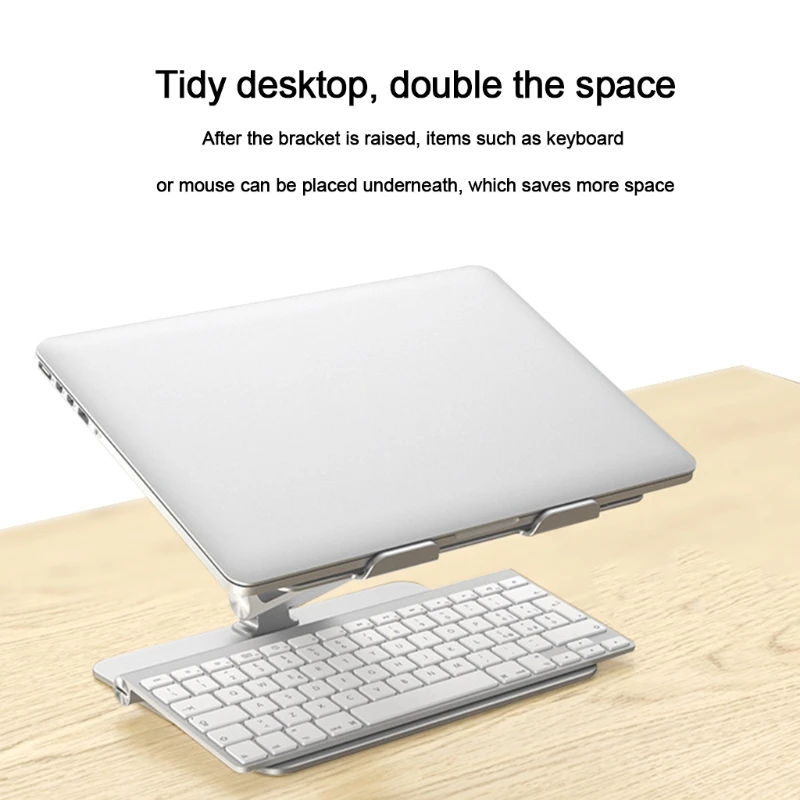 Laptop Stand Aluminium Alloy Notebook Holder Adjustable Rack Multi-Angle Folding Stand Heat Release for 7-17'' PC Tablet 
Laptop Stand Aluminium Alloy Notebook Holder Adjustable Rack Multi-Angle Folding Stand Heat Release for 7-17'' PC Tablet