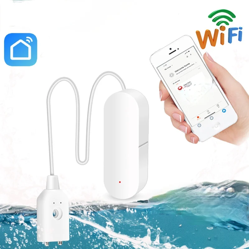 WiFi Smart Water Leakage Sensor Overflow Flood Leakage Alerts Compatible With Tuyasmart Smart Life APP Remote Monitor
WiFi Smart Water Leakage Sensor Overflow Flood Leakage Alerts Compatible With Tuyasmart Smart Life APP Remote Monitor