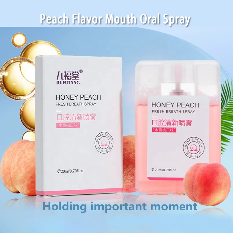 Peach Flavor Mouth Oral Spray Portable Quit Smoking Anti Smoke Bad Breath Freshener Treatment Herbal Oral Care 20ml
Peach Flavor Mouth Oral Spray Portable Quit Smoking Anti Smoke Bad Breath Freshener Treatment Herbal Oral Care 20ml