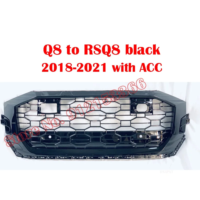 Car Styling Middle Grille Auto Glossy Black Center Grill Honeycomb Hood Bumper Sport Hex Mesh For Audi Q8 2018-2021 to RSQ8
Car Styling Middle Grille Auto Glossy Black Center Grill Honeycomb Hood Bumper Sport Hex Mesh For Audi Q8 2018-2021 to RSQ8