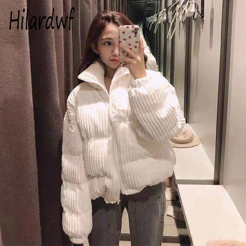 Hilardwf короткий свободный вельветовый женский короткий плотный зимний модный мягкий корейский стиль свободная куртка
Hilardwf короткий свободный вельветовый женский короткий плотный зимний модный мягкий корейский стиль свободная куртка