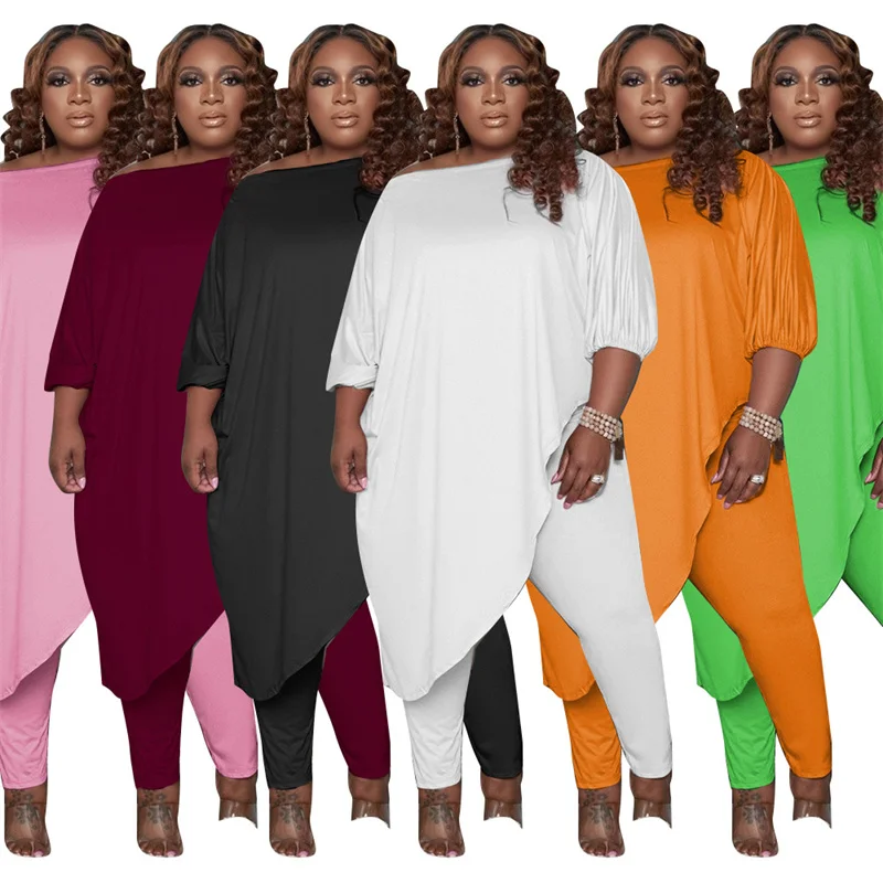 5xl Plus Size African Women Clothing Two Piece Set Sexy Inclined Shoulder Irregular Long Tops Elegant Pants Suits
5xl Plus Size African Women Clothing Two Piece Set Sexy Inclined Shoulder Irregular Long Tops Elegant Pants Suits