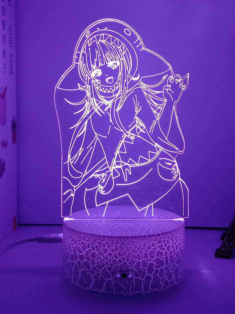 YouTuber hololive Engli gawr gura 3d led lamp for bedroom manga night lights anime action figure birthday gift lampara de noche
YouTuber hololive Engli gawr gura 3d led lamp for bedroom manga night lights anime action figure birthday gift lampara de noche