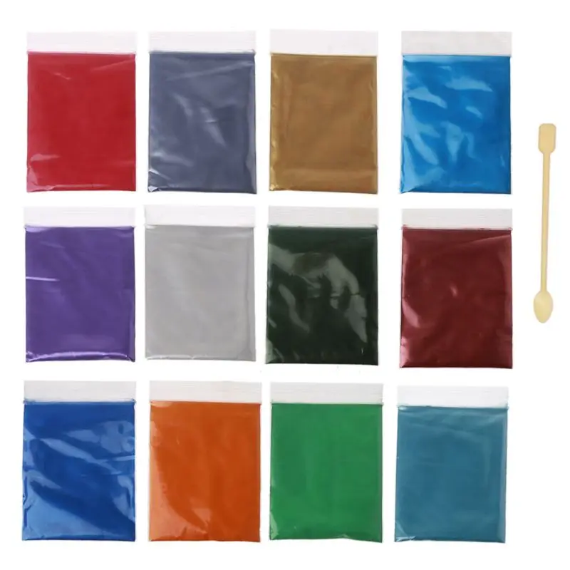 12 Colors 10g Mica Pearl Powder Resin Pigment Kit Epoxy Resin Colorant Dye Kit A2UA
12 Colors 10g Mica Pearl Powder Resin Pigment Kit Epoxy Resin Colorant Dye Kit A2UA