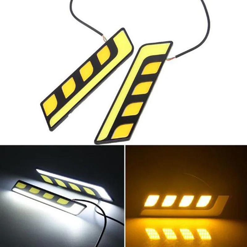 1PC LED COB Fog Lamp Car Daytime Running DRL Waterproof With Turn Signal Light
1PC LED COB Fog Lamp Car Daytime Running DRL Waterproof With Turn Signal Light