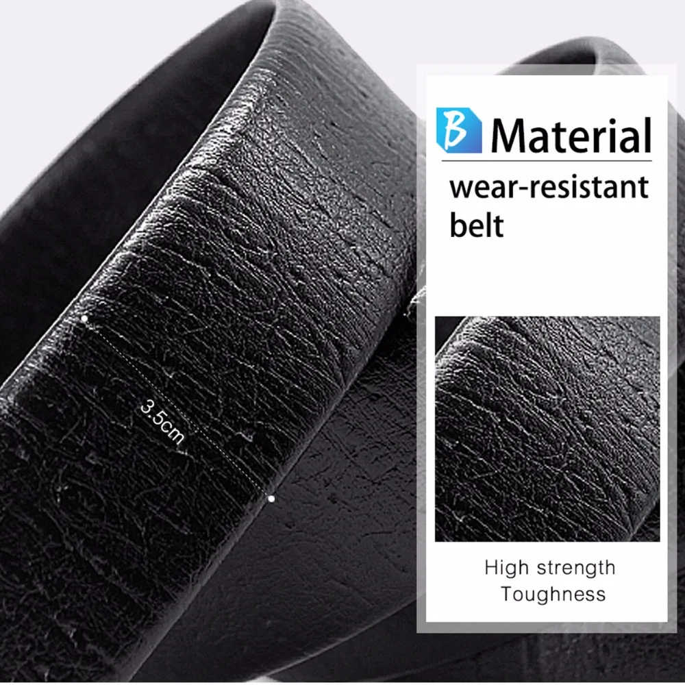 No Buckle 3.5cm Wide Real Genuine Leather Belt Without Automatic Buckle Strap Designer Belts Men High Quality
No Buckle 3.5cm Wide Real Genuine Leather Belt Without Automatic Buckle Strap Designer Belts Men High Quality