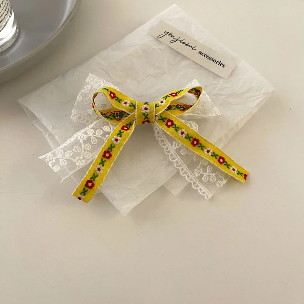 Style Printed Bow Barrette Hair Accessories Lace Hairpin Side Clip Headdress Ornaments Lovely Sweet Girl Hair Accessories
Style Printed Bow Barrette Hair Accessories Lace Hairpin Side Clip Headdress Ornaments Lovely Sweet Girl Hair Accessories