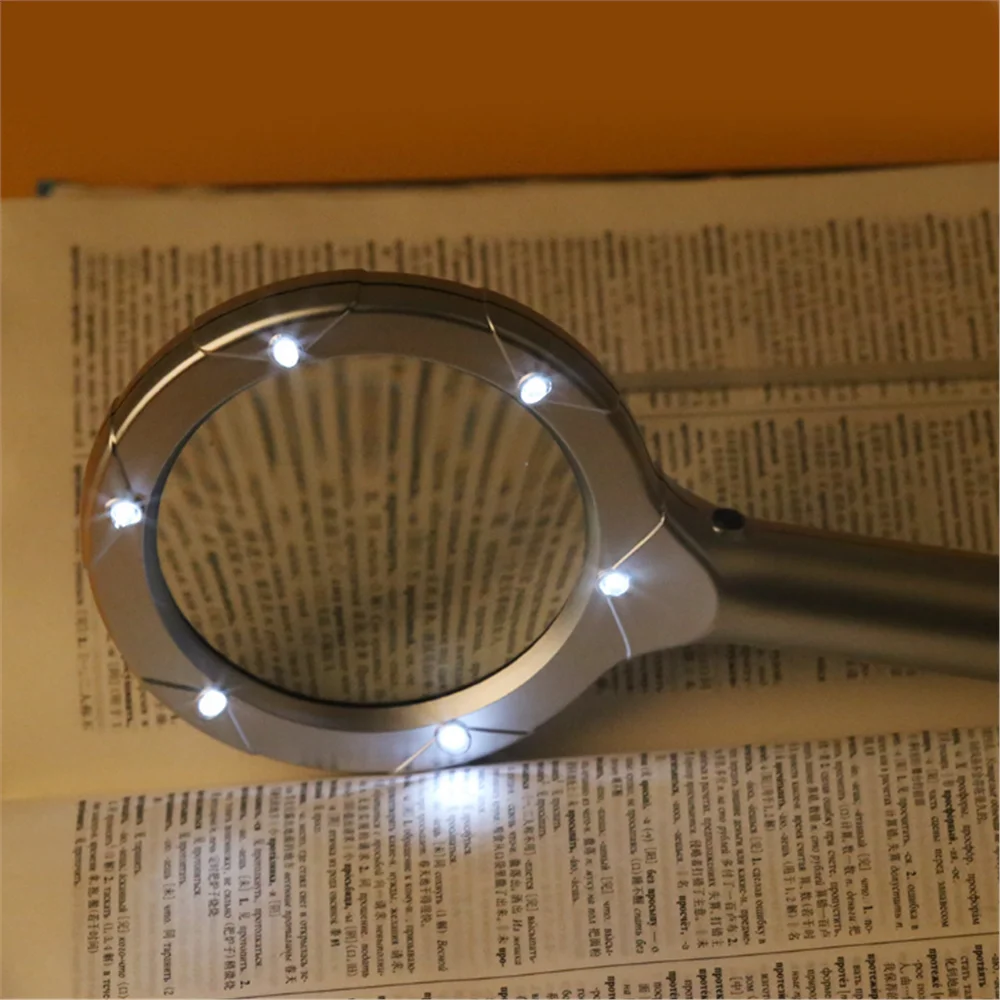 BIJIA ручная подсветка 6 светодиодов 4x 4x6 5 мм стеклянная лампа для чтения оптическая линза Лупа 8B-1
BIJIA ручная подсветка 6 светодиодов 4x 4x6 5 мм стеклянная лампа для чтения оптическая линза Лупа 8B-1