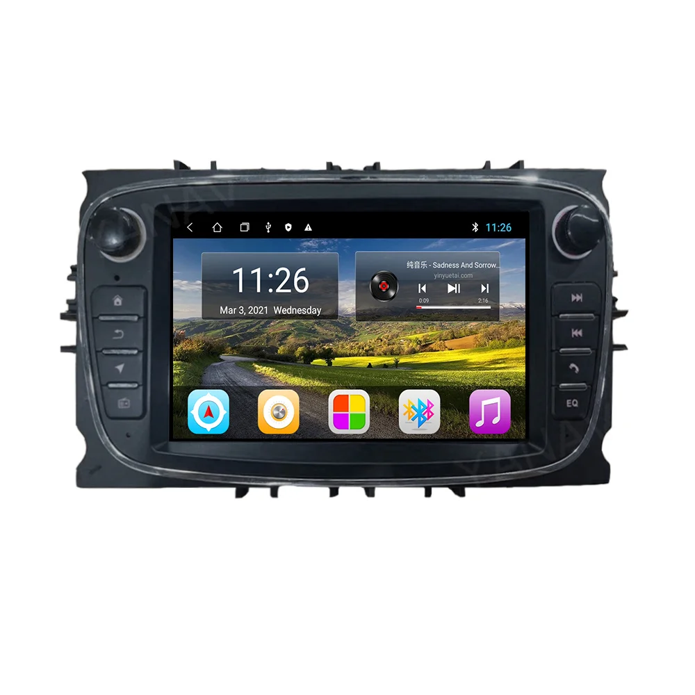 Автомагнитола аудио Android GPS-навигация для Ford Focus 2006-2011 автомобильный