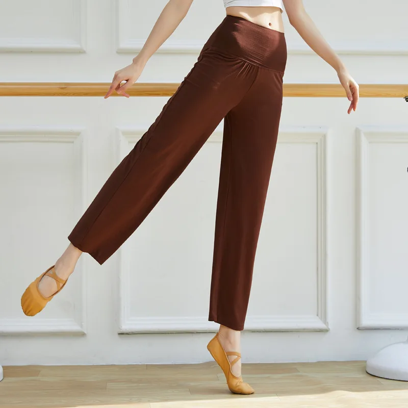 Women Spring And Summer High Waist Loose Wide Leg Pants Yoga Latin Dance Modal Latin Fitness Square Modern Dance Practice Pants
Women Spring And Summer High Waist Loose Wide Leg Pants Yoga Latin Dance Modal Latin Fitness Square Modern Dance Practice Pants