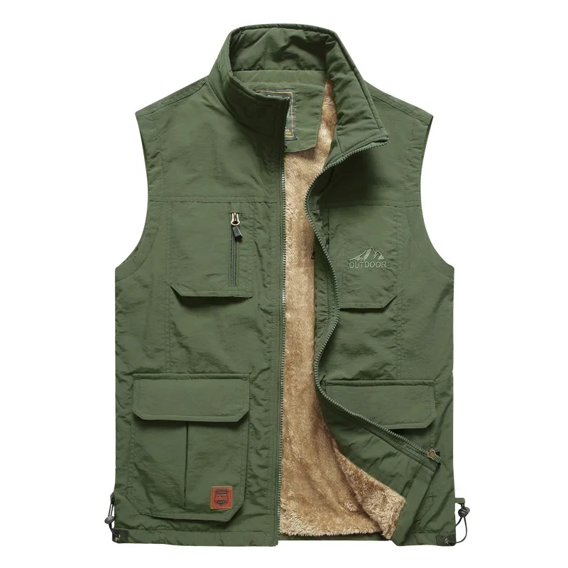 2021 Mens Vest Jacket Sleeveless Vest Winter Male Fleece Warm Vest Coats Men Stand Collar Army Thicken Waistcoats Clothing 5XL
2021 Mens Vest Jacket Sleeveless Vest Winter Male Fleece Warm Vest Coats Men Stand Collar Army Thicken Waistcoats Clothing 5XL