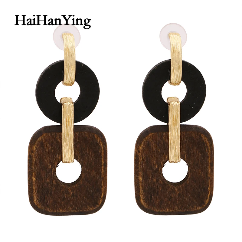 Retro Luxury Geometric Natural Wood Earrings for Women Fashion Bohemian Gold Drop Earrings Personality Girl Party Jewelry
Retro Luxury Geometric Natural Wood Earrings for Women Fashion Bohemian Gold Drop Earrings Personality Girl Party Jewelry