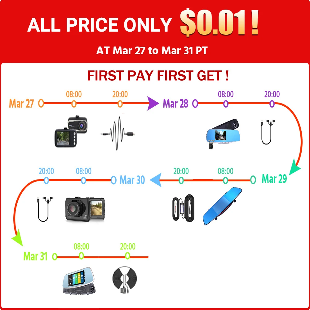 E-ACE Прямая поставка с завода aliexpress 10th Юбилей Автомобильный видеорегистратор Даш