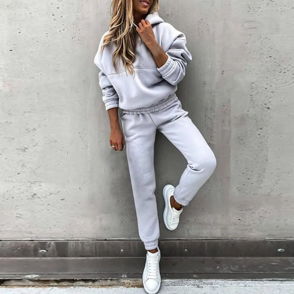 Casual Hooded Top Pants Loose Activewear Solid Color Waist Tied Hoodie Pants Hoodie Pants Set Sport Outfit 1 Set
Casual Hooded Top Pants Loose Activewear Solid Color Waist Tied Hoodie Pants Hoodie Pants Set Sport Outfit 1 Set