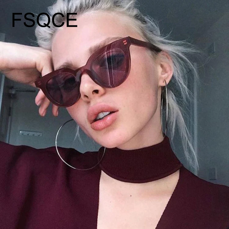 Женские солнцезащитные очки кошачий глаз FSQCE роскошные брендовые дизайнерские