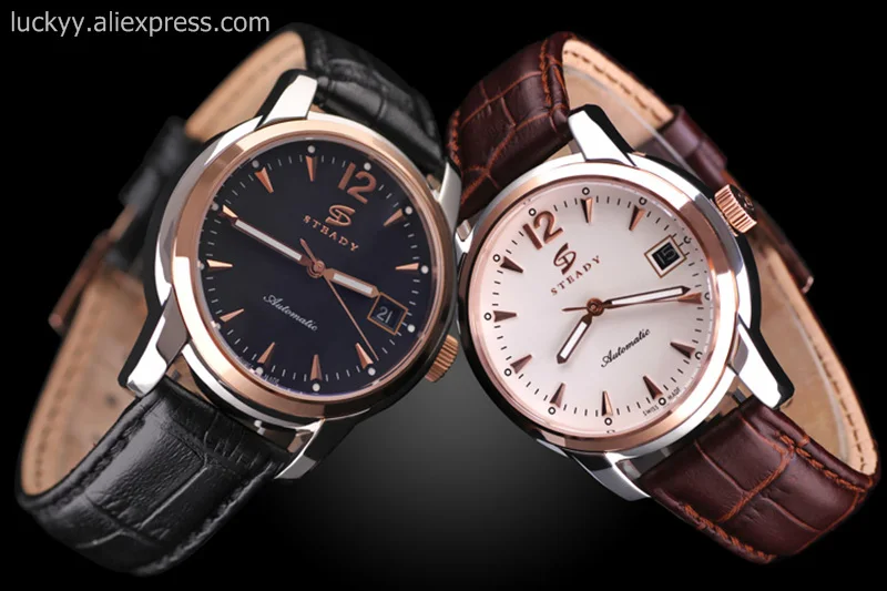 Business watches for man automatic self wind male wristwatches steel case and black leather strap classic male watches A151
Business watches for man automatic self wind male wristwatches steel case and black leather strap classic male watches A151