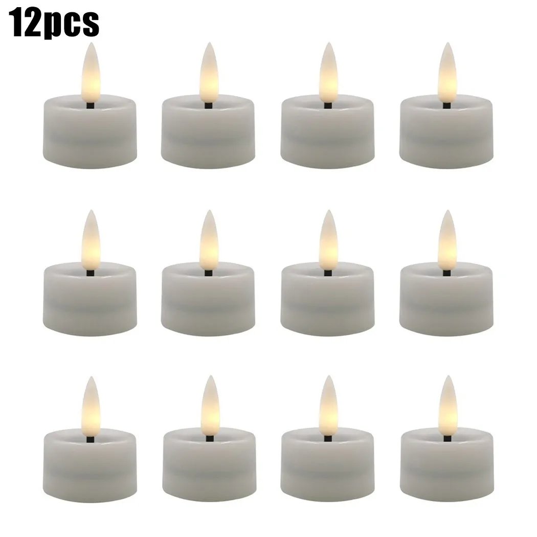 12*Candle Lights 24 Decoration Flameless Artificial Candles LED Battery Powered Tea Lights Built-in Yellow LED Light
12*Candle Lights 24 Decoration Flameless Artificial Candles LED Battery Powered Tea Lights Built-in Yellow LED Light