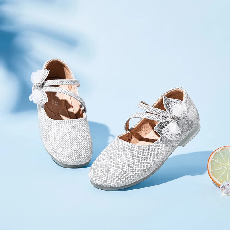 Princess Kids Leather Shoes for Girls Flower Casual Glitter Children Girls Shoes Butterfly Knot Pink Silver 
Princess Kids Leather Shoes for Girls Flower Casual Glitter Children Girls Shoes Butterfly Knot Pink Silver