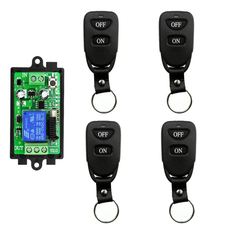 Universal Wireless Remote Control DC12V 24V 1CH Relay Radio Receiver Module Remote controller RF Switch for Gate Garage opener
Universal Wireless Remote Control DC12V 24V 1CH Relay Radio Receiver Module Remote controller RF Switch for Gate Garage opener