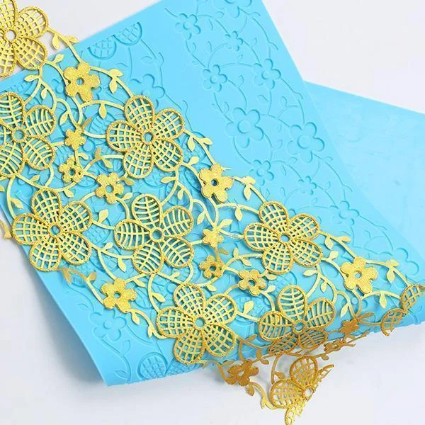 Flower Shape Lace Mat Border Decoration Lace Mold Silicone Sugar Lace Pad Fondant Cake Decorating Tools Baking Tools
Flower Shape Lace Mat Border Decoration Lace Mold Silicone Sugar Lace Pad Fondant Cake Decorating Tools Baking Tools