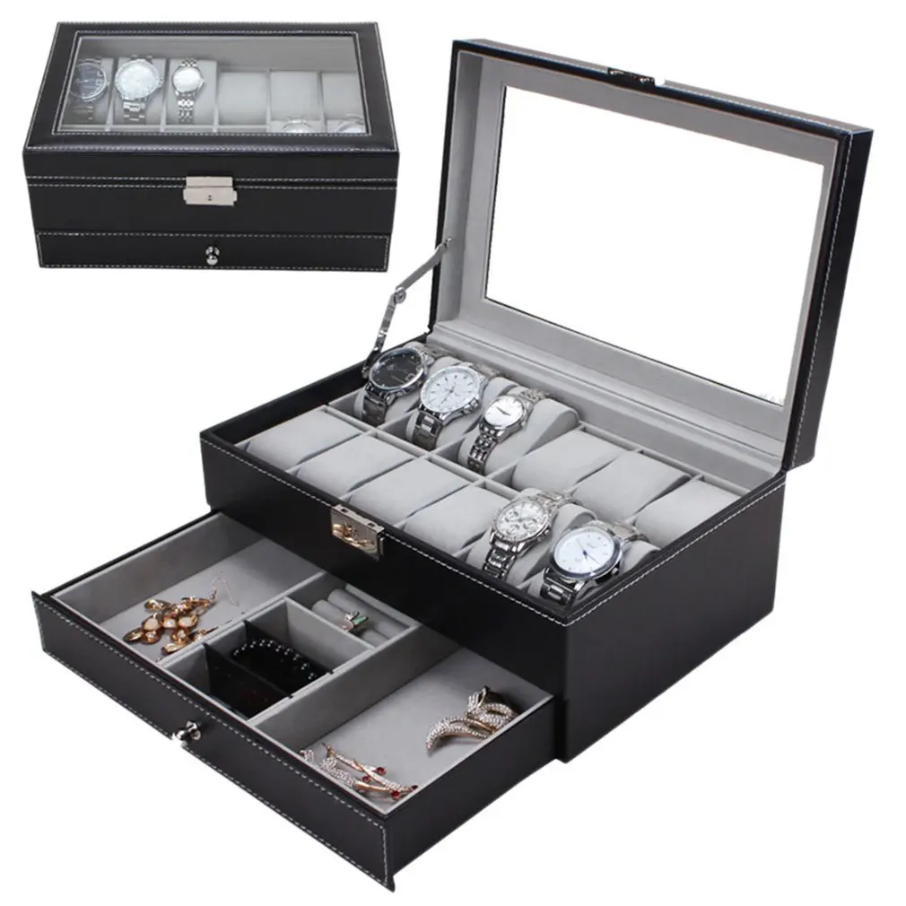 PU Leather/Wood Watch Jewelry Necklace Rings Box Storage Display Container Holder Tray Zippere Travel Watch Collector Case
PU Leather/Wood Watch Jewelry Necklace Rings Box Storage Display Container Holder Tray Zippere Travel Watch Collector Case