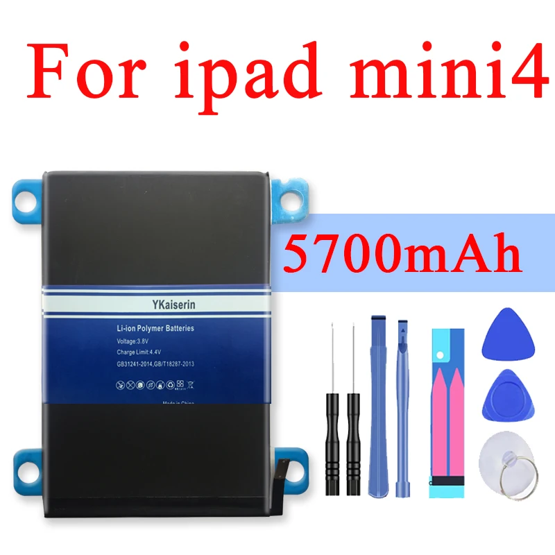 Литий-ионный аккумулятор для планшета Apple IPad Mini 4 Mini4 A1538 A1546 A1550 сменный большой