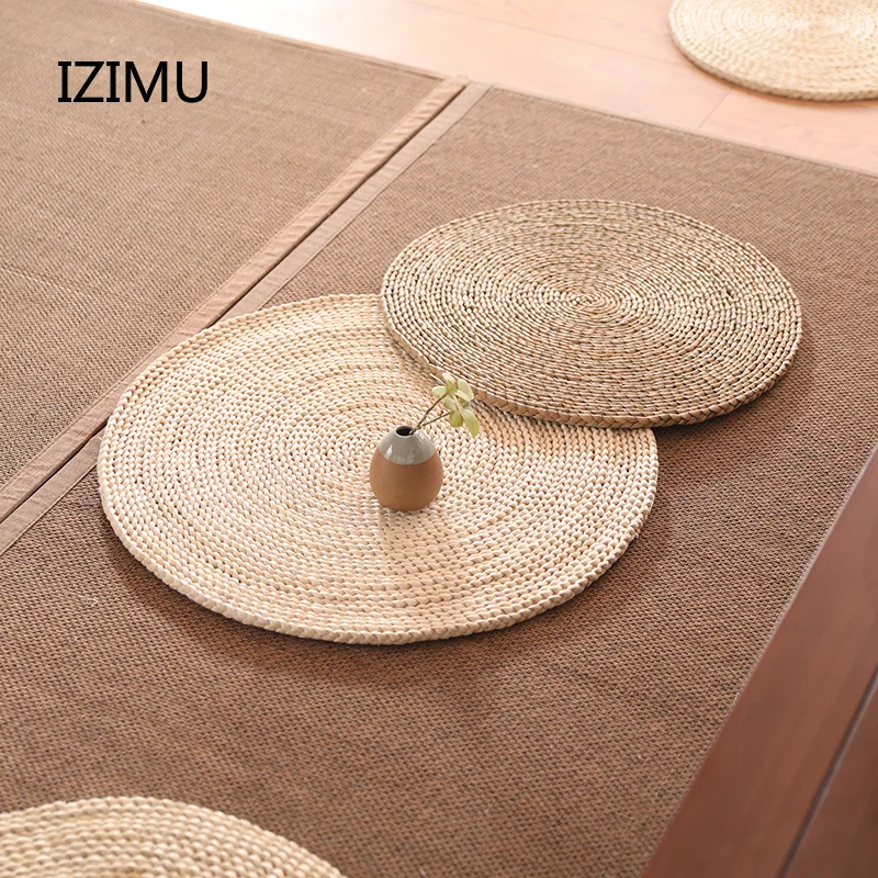 Ldyllic Wind Straw Handmade Cushions Futon New Pastoral Meditation Pad Tatami Bay Window Cushions Meditation Buddha Yoga Mat
Ldyllic Wind Straw Handmade Cushions Futon New Pastoral Meditation Pad Tatami Bay Window Cushions Meditation Buddha Yoga Mat
