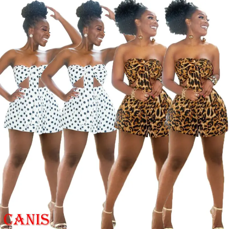 Fashion Women Sets Leopard Or Polka Dot 2 Pieces Strapless Tops Sexy Boob Tube Crop Top + Short Pants Set Casual Beach 2Pc Set
Fashion Women Sets Leopard Or Polka Dot 2 Pieces Strapless Tops Sexy Boob Tube Crop Top + Short Pants Set Casual Beach 2Pc Set