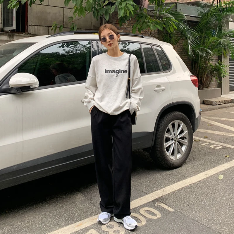 Hstar Vintage Female Spring New Korean Fashion High Waist Casual Long Pants Trousers Retro Solid Wild Straight Wide Leg Pants
Hstar Vintage Female Spring New Korean Fashion High Waist Casual Long Pants Trousers Retro Solid Wild Straight Wide Leg Pants