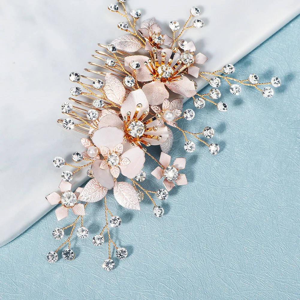 flower Hair Comb Pearl Rhinestone Tuck Comb Wedding Hair Ornaments for Bride and Bridesmaid
flower Hair Comb Pearl Rhinestone Tuck Comb Wedding Hair Ornaments for Bride and Bridesmaid