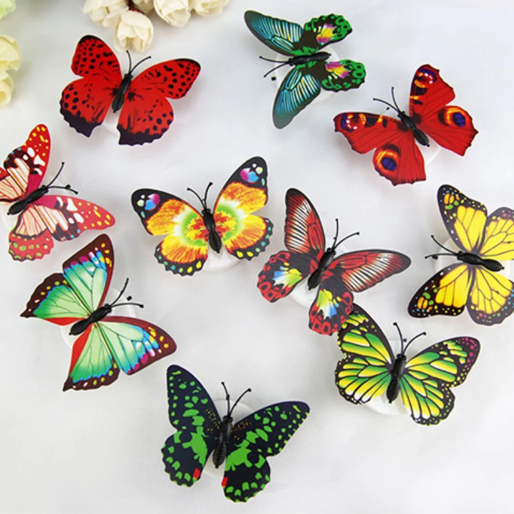 10/20/30pcs Colorful Butterfly LED Night Lights Beautiful Lamps Home Bedroom Decorative Wall For Wedding Party Decoration Random
10/20/30pcs Colorful Butterfly LED Night Lights Beautiful Lamps Home Bedroom Decorative Wall For Wedding Party Decoration Random