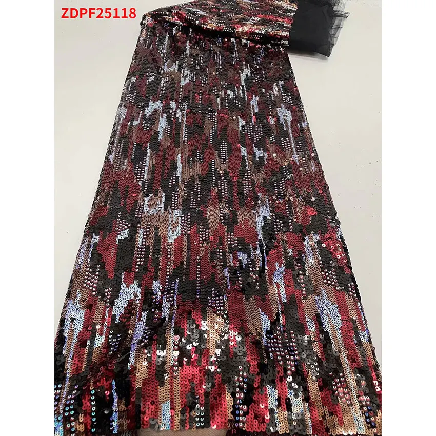 French Mesh Net Lace Fabric Elegant African Popular Handmade Nigeria sequins 5 Yards/Lot ZDPF25118 
French Mesh Net Lace Fabric Elegant African Popular Handmade Nigeria sequins 5 Yards/Lot ZDPF25118