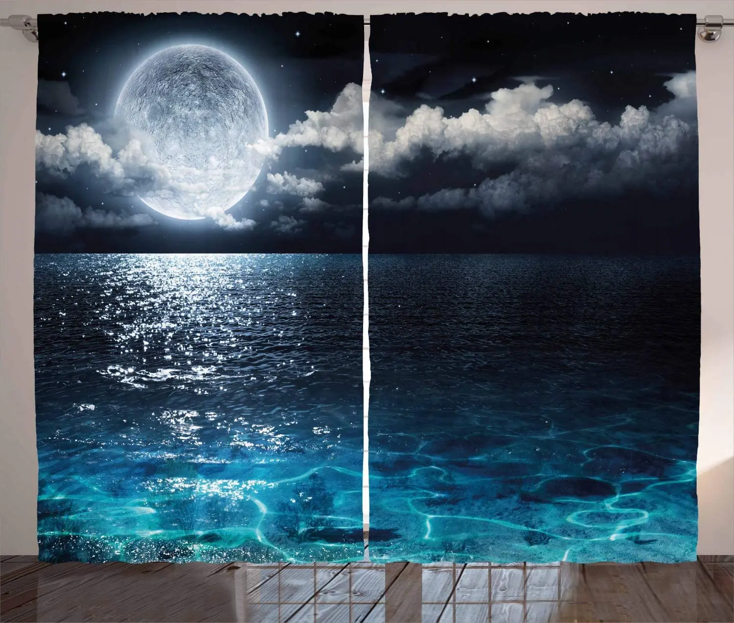 Living Room Decoration Blackout Curtains Full Moon and Fog Clouds with Ocean Double Bedroom Luxury Curtains for Living Room
Living Room Decoration Blackout Curtains Full Moon and Fog Clouds with Ocean Double Bedroom Luxury Curtains for Living Room