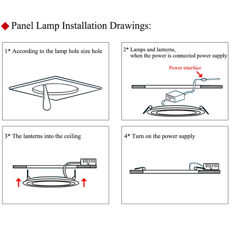 3W 4W 6W 9W 15W 18W 24W LED Panel Light Square Circular Downlight Recessed Bathroom Ceiling Lamp AC85-265V Warm/Cold White
3W 4W 6W 9W 15W 18W 24W LED Panel Light Square Circular Downlight Recessed Bathroom Ceiling Lamp AC85-265V Warm/Cold White