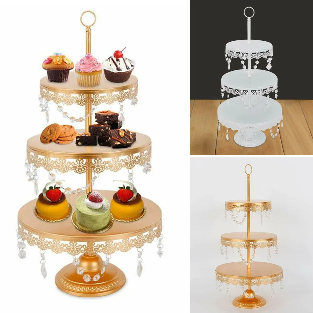 1*Cake Stand 3 Tier Wedding Metal Cake Cupcake Stand Tray Crystal Dessert Display Tower Plate High Quality Stand Rack
1*Cake Stand 3 Tier Wedding Metal Cake Cupcake Stand Tray Crystal Dessert Display Tower Plate High Quality Stand Rack