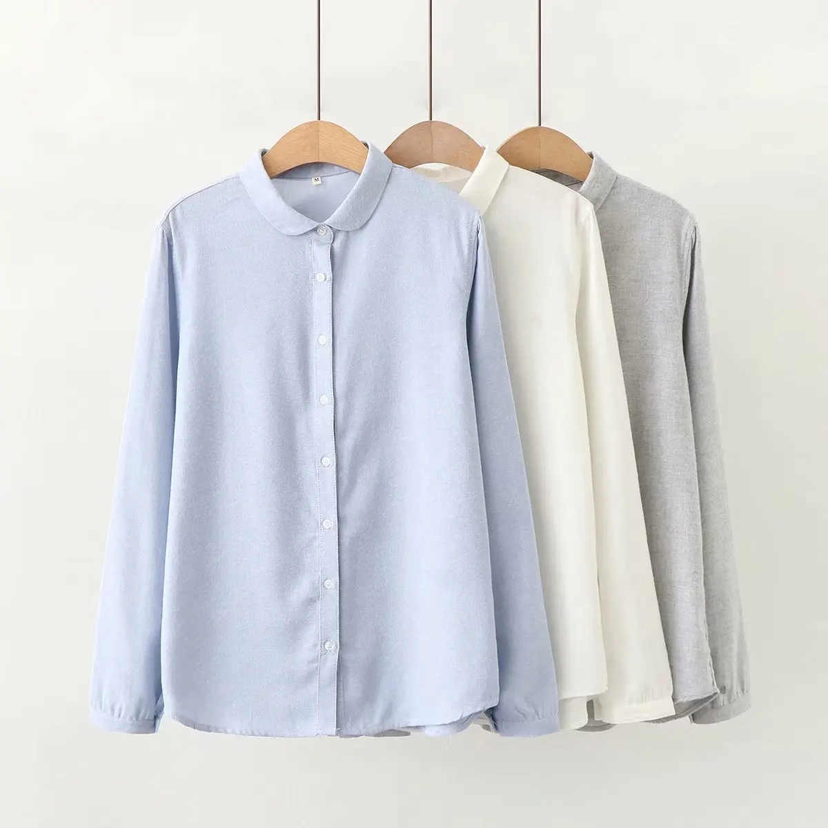 Spring Autumn Women's Shirts White Grey Blue Loose Oversize Blouse Female Long Sleeve Tops Pockets
Spring Autumn Women's Shirts White Grey Blue Loose Oversize Blouse Female Long Sleeve Tops Pockets