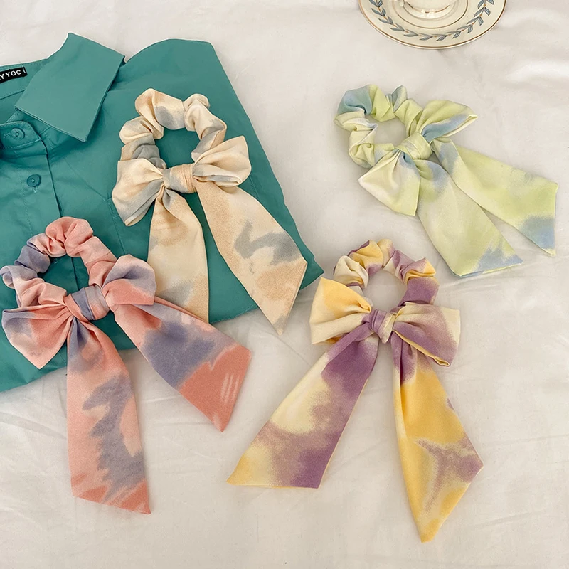 Japan and South Korea Style Oil painting girl bow knot Streamer Hair Rope Hair Band Hair Ring Tie Headdress hair accessories
Japan and South Korea Style Oil painting girl bow knot Streamer Hair Rope Hair Band Hair Ring Tie Headdress hair accessories