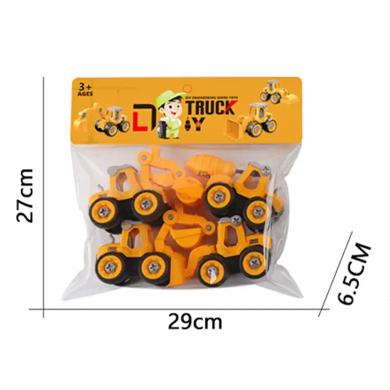 4pcs Construction Toy Engineering Car Fire truck Screw Build and Take Apart Great for Kids Boys
4pcs Construction Toy Engineering Car Fire truck Screw Build and Take Apart Great for Kids Boys