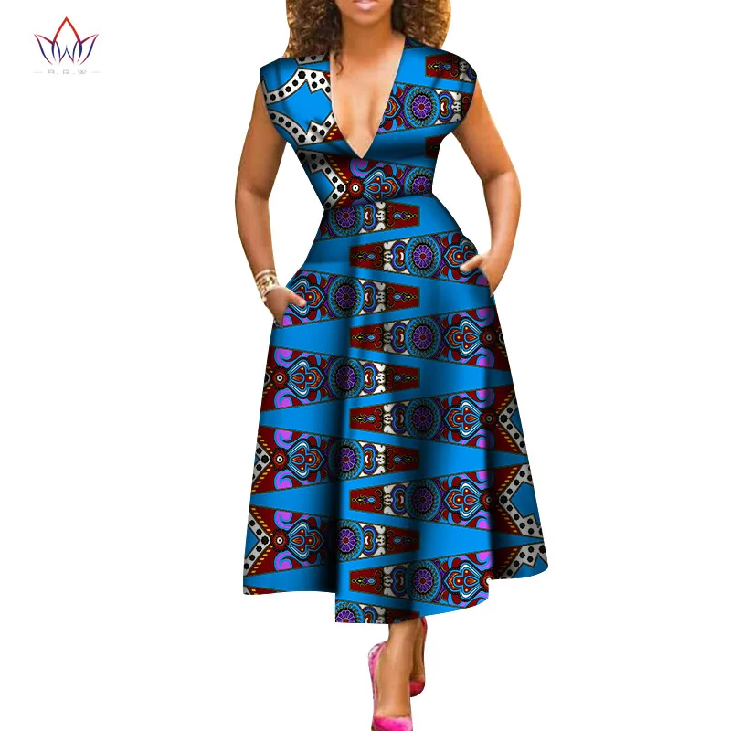 Summer Traditional African Clothing Women Africain Vintage Maxi Dress V-neck Africa Dress Dashiki Short Sleeve Part Dress WY2750
Summer Traditional African Clothing Women Africain Vintage Maxi Dress V-neck Africa Dress Dashiki Short Sleeve Part Dress WY2750