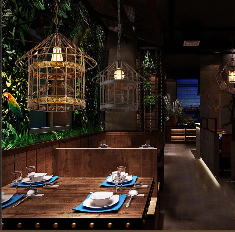 American Retro Iron Art Birdcage Chandelier Creative Nordic Industrial Coffee Shop Bar Bird Chandelie Pendant Lamp Kitchen
American Retro Iron Art Birdcage Chandelier Creative Nordic Industrial Coffee Shop Bar Bird Chandelie Pendant Lamp Kitchen